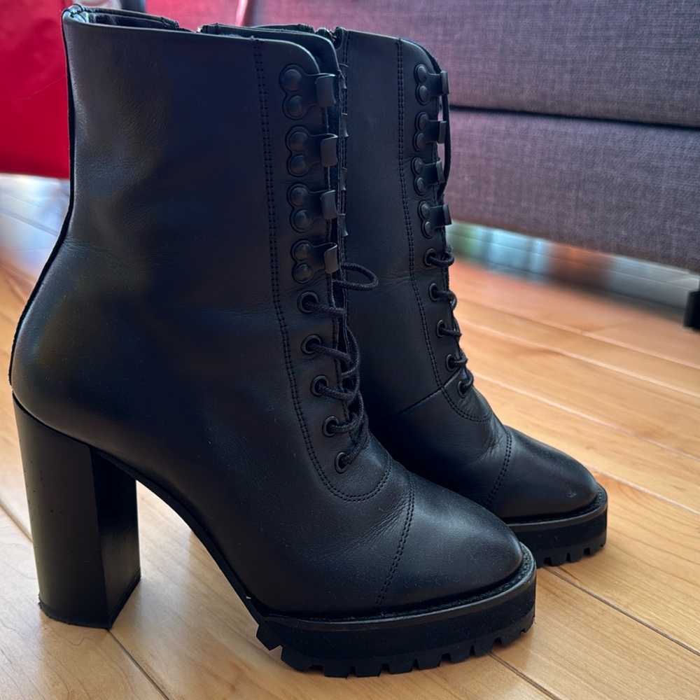The Kooples high heels platform ranger style boots